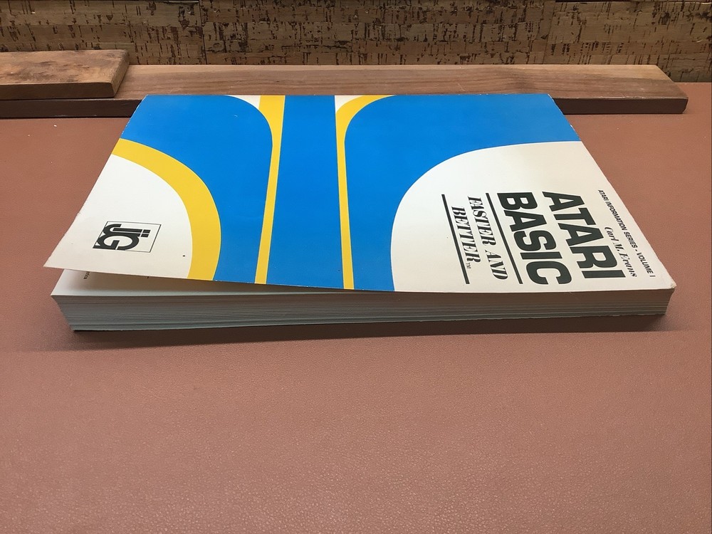 Atari Basic Faster & Better- Info Series Vol. 1 Carl M Evans; Atari MANUAL ONLY