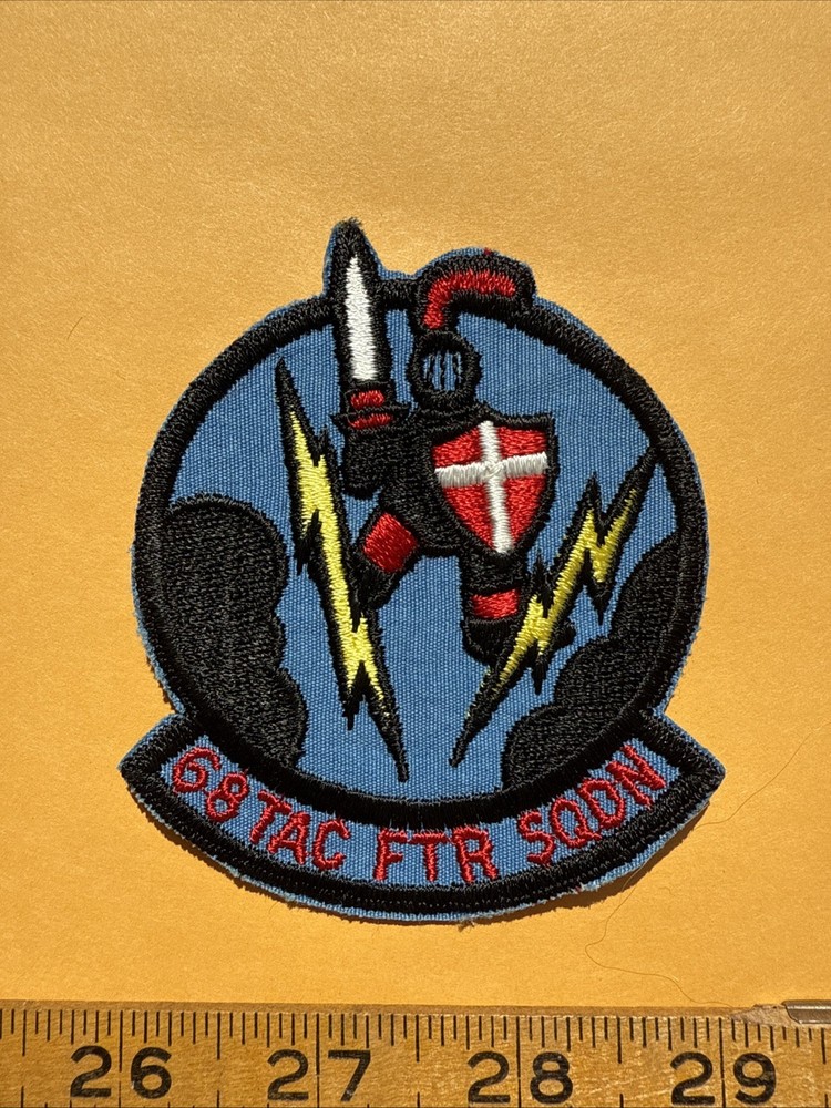 USAF 68th Tactical Fighter Squadron Patch, Cut Edge, Air Force