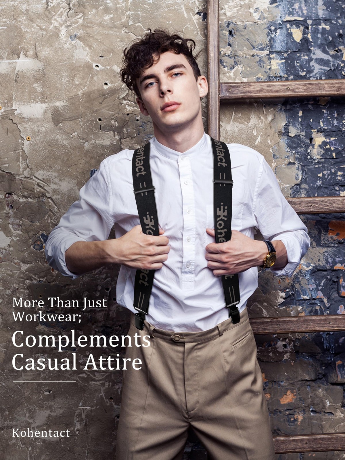 Menâ€™s Industrial Strength Work Suspenders 2-Inch Wide X-Back Heavy Duty Brace