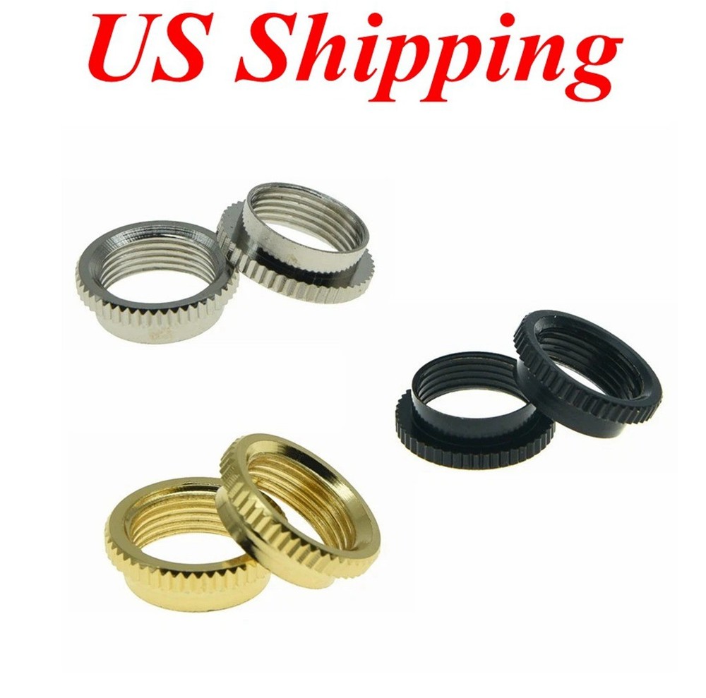 2x Brass Metric M12 Toggle Switch Deep Nuts for Epiphone/Import Toggle Switches