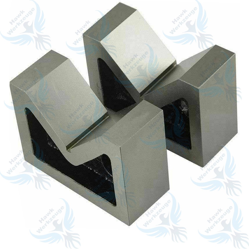 6" Cast Iron Angle V Blocks Pair Set. Precision Tool Machining/ Milling