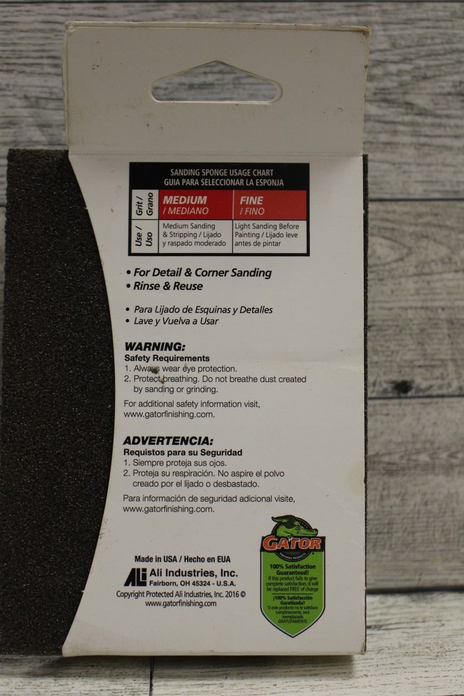 Gator Multi-Surface Sanding Sponge - Medium - New