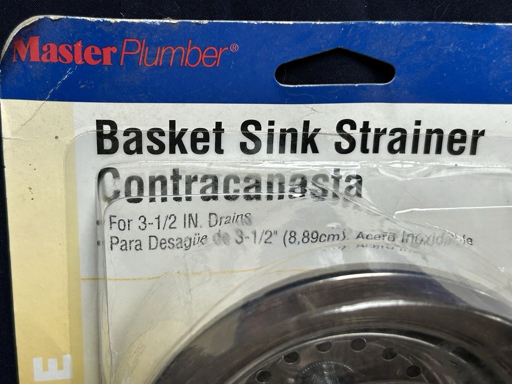 2-Master Plumber Basket Sink Strainers NOS