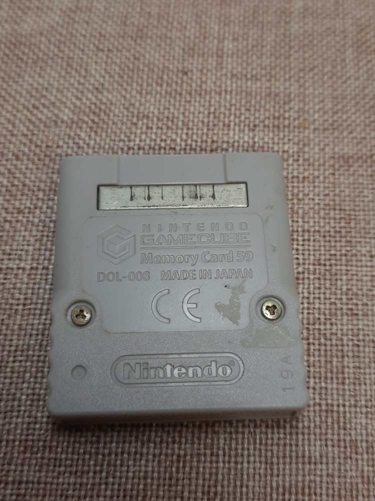 Official Nintendo GameCube Memory Card DOL-008 59 Blocks Tested