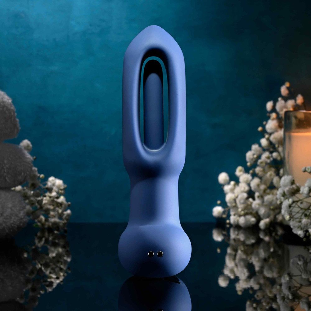 Remote Control Waterproof Vibrating Flapping Butt Plug Multi-speed Anal Vibrator