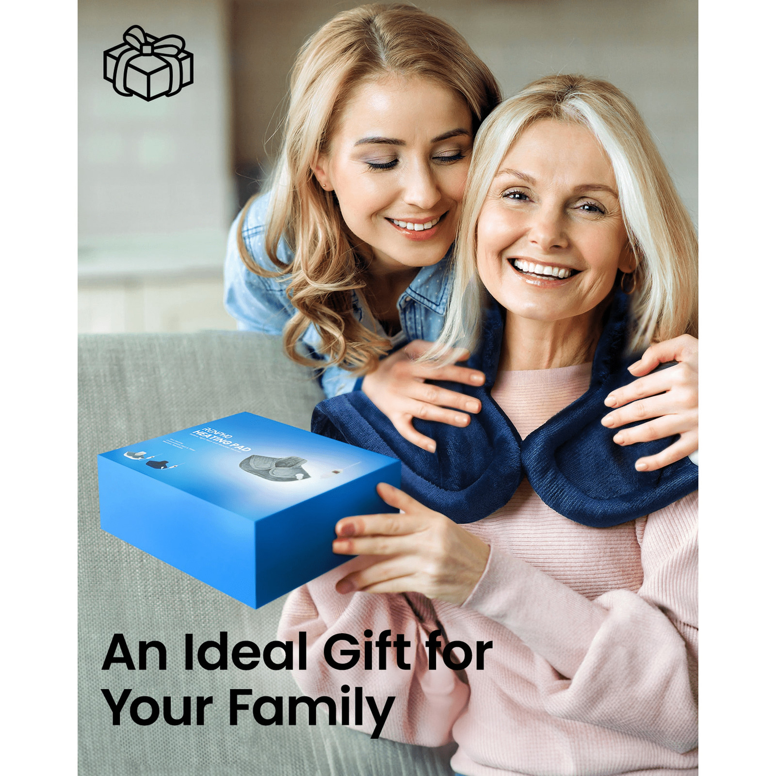 RENPHO Extra Large Heating Pad for Shoulders Neck and Back FSA HSA Eligible Blue