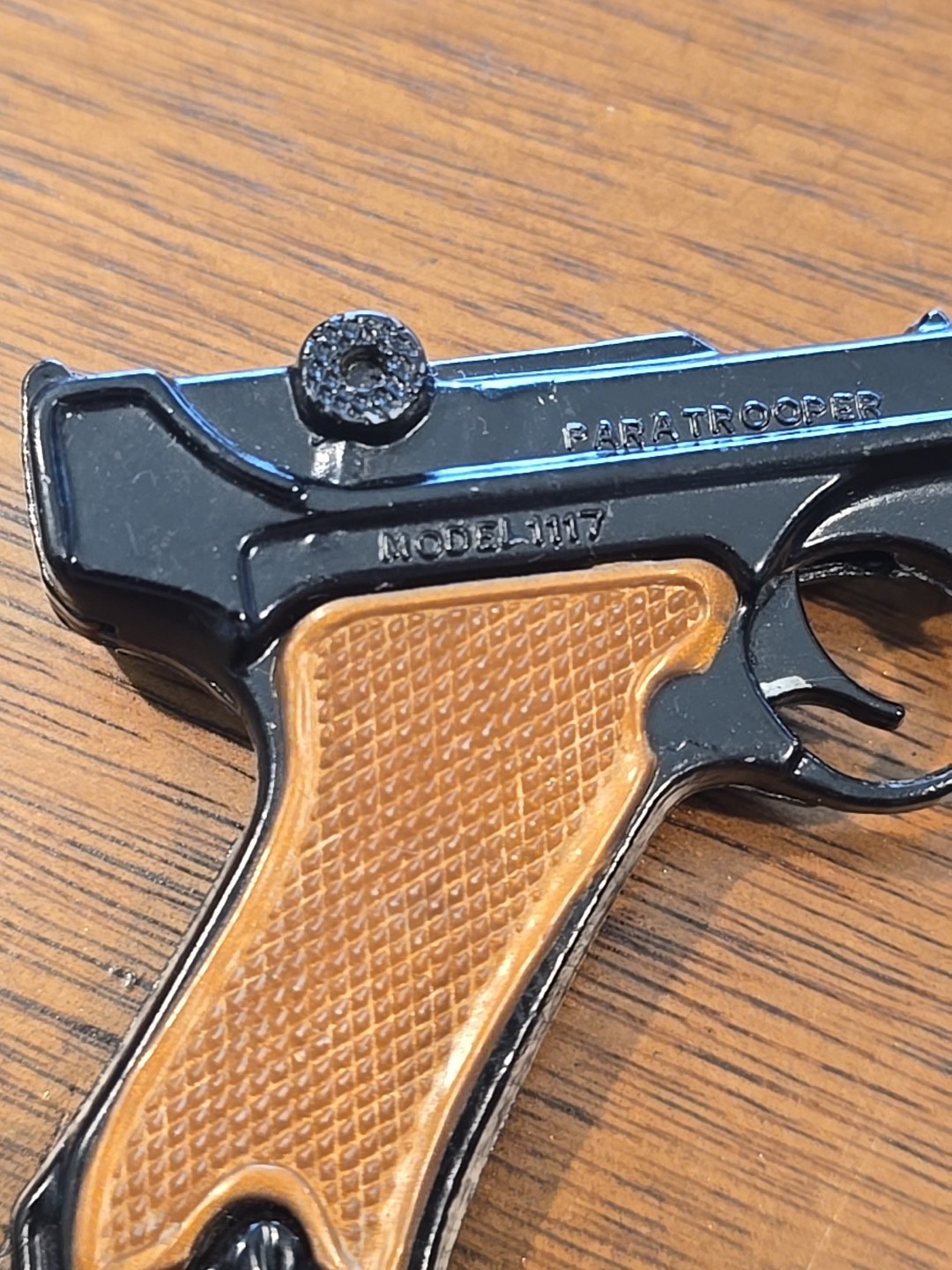 Paratrooper Model 1117 Miniature German Luger Toy Cap Pistol Made in Hong Kong