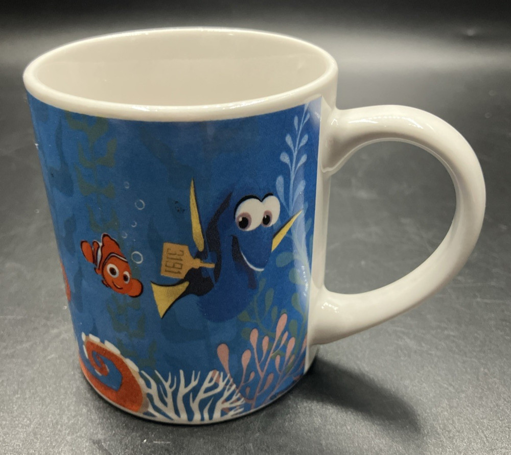 Disney 3 Piece Finding Dory Ceramic Dinnerware Set, Multicolor Plate, Bowl, Mug