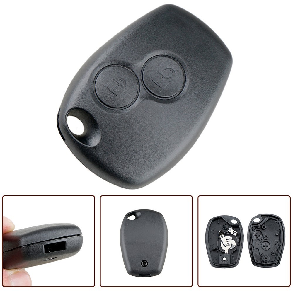 Long Lasting Key Shell Case for Renault Remote Control Key Black Color