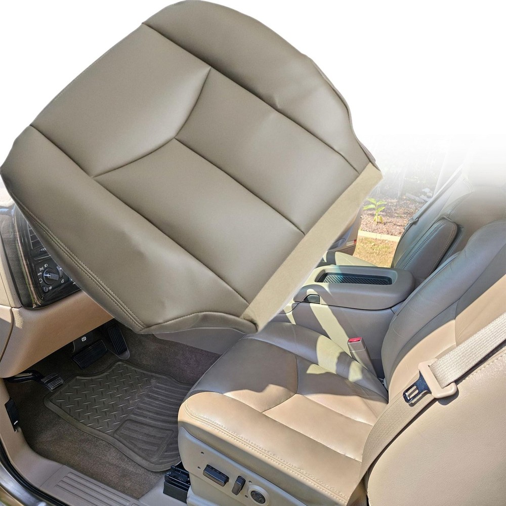 Priprilod #522 Med Tan Microfiber Leather Driver Side Bottom Replacement Seat...