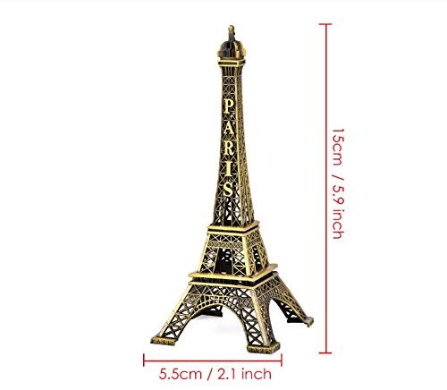 Eiffel Tower Model Eiffel Tower Metallic Statue Eiffel Tower Figurine for Sou...