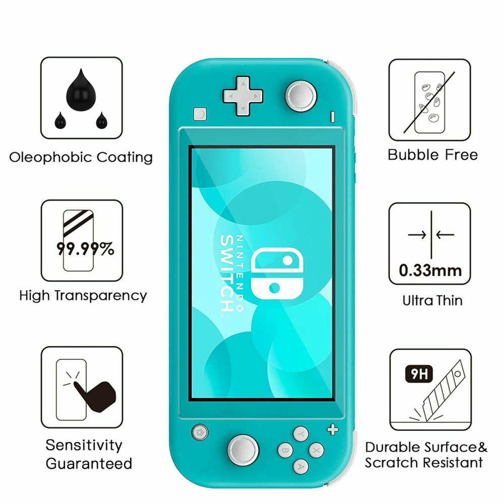[3-Pack] Tempered Glass Screen Protector for Nintendo Switch Lite Gaming System