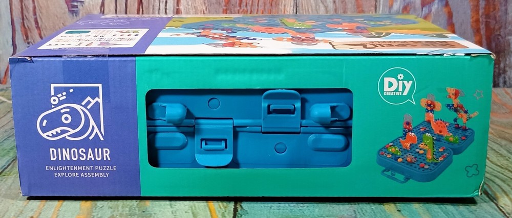Dinosaur Self Spell Box Interesting Puzzle - NEW - Missing Handle See Pics