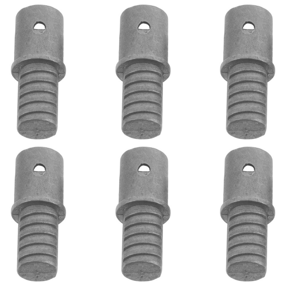 6 Pcs Broom Pole Adapter Handle Threaded Tip Ferrule Replacement