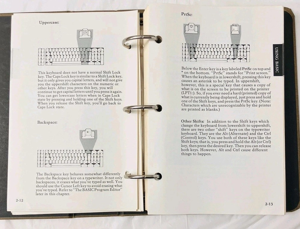 IBM BASIC Personal Computer Hardware Reference Library Manual (1982) w/ Slipcase