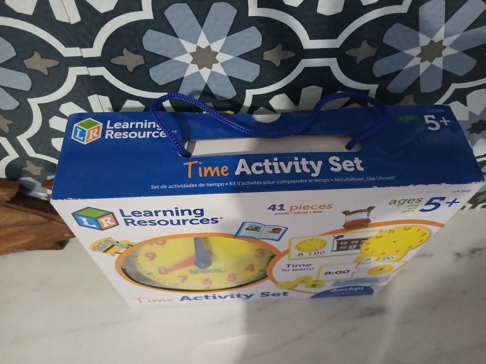Learning Resources Kids Time Activity Set 41 Pieces, Ages 5+ Clock Learning Set