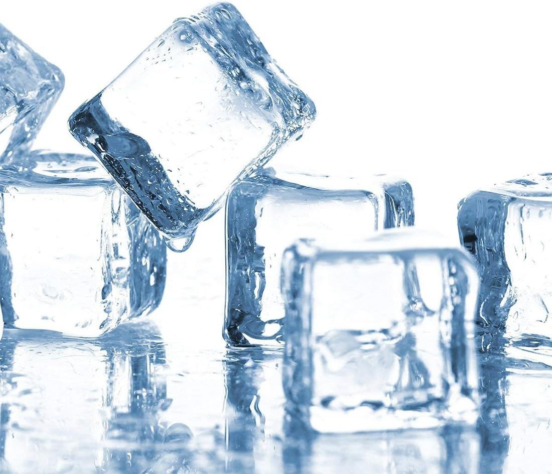 Clear Fake Ice Cubes, 20 PCS 0.8" Plastic Ice Cubes Acrylic Clear Ice Rock