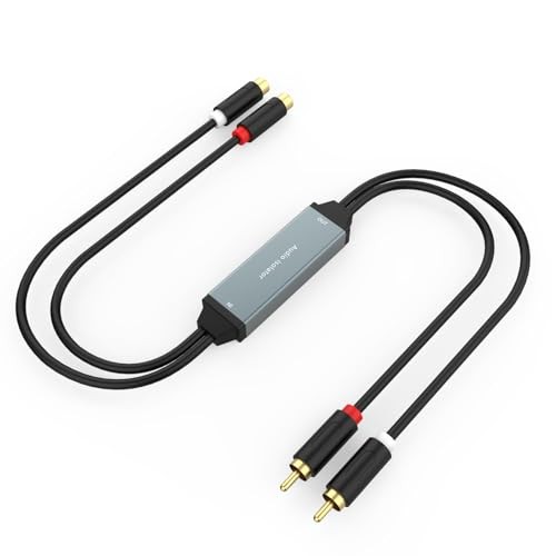 Ground Loop Filter Noise Isolator, Car Audio Mini Noise Filter RCA Noise