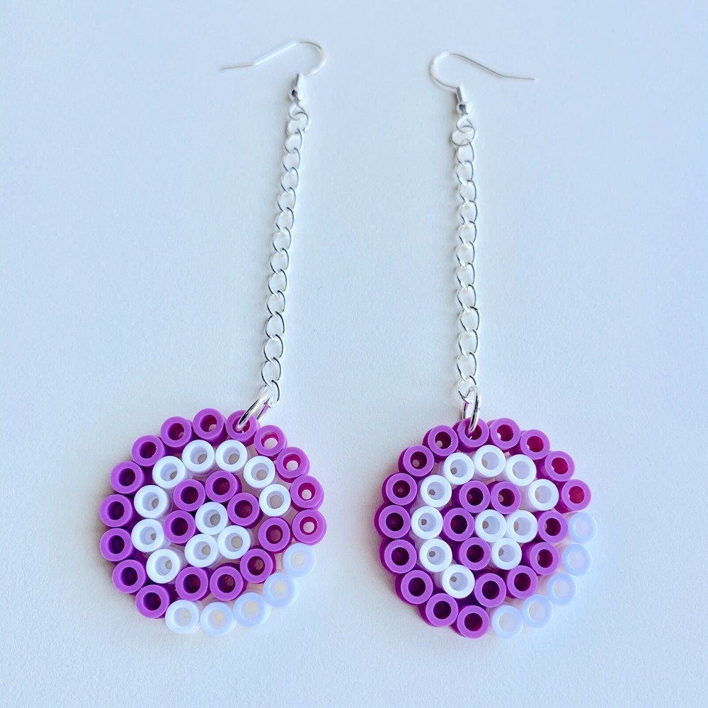 Bon Bon Perler Bead Earrings