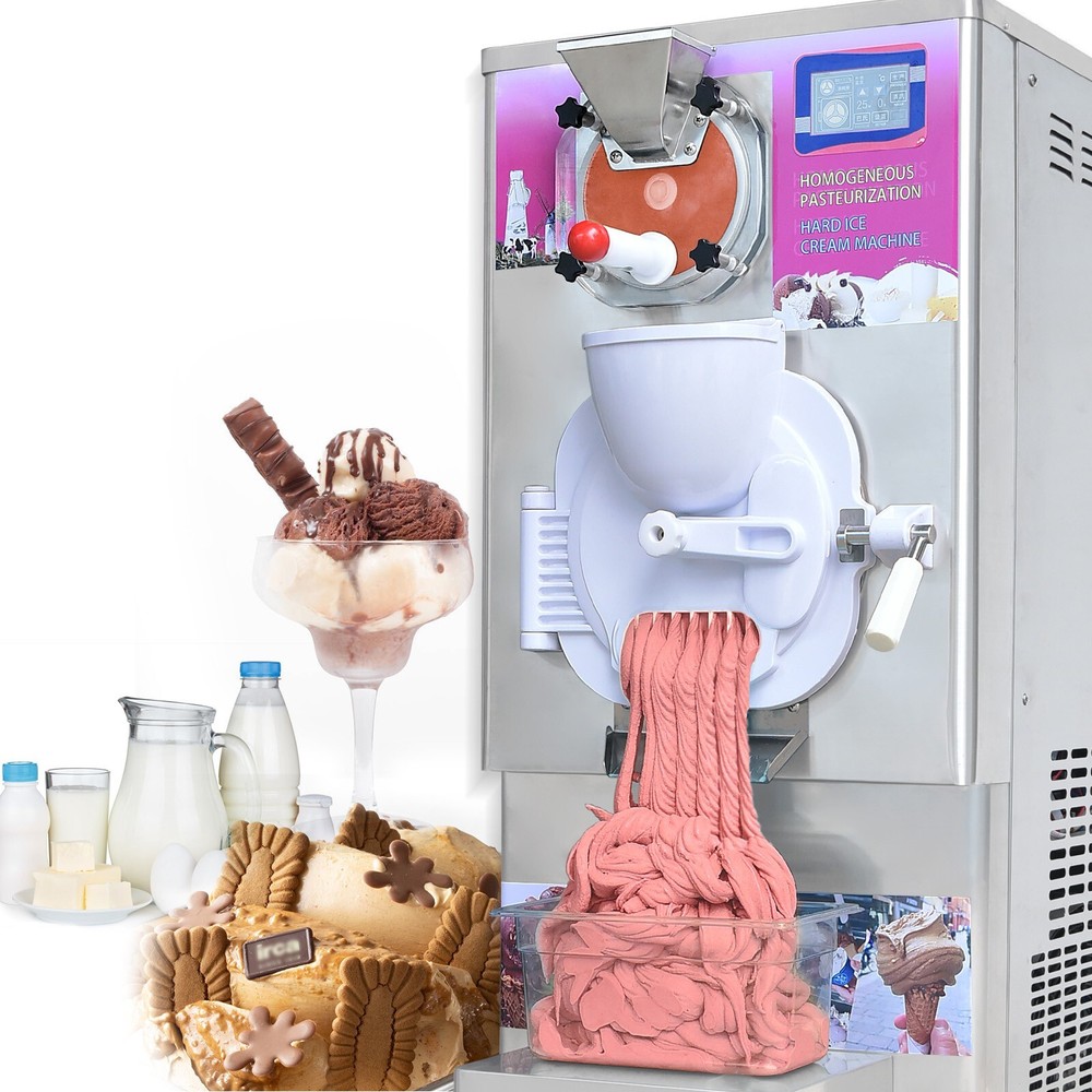 Kolice Commercial Gelato Hard Ice Cream Machine with Pasteurizer Function