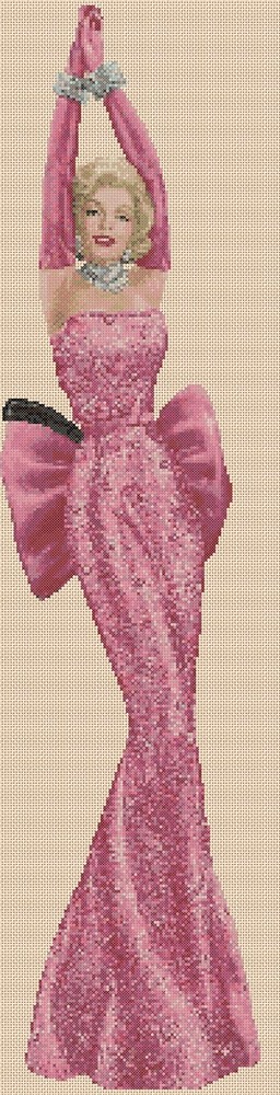 Marilyn Monroe Counted Cross Stitch CHART No.3-951/2