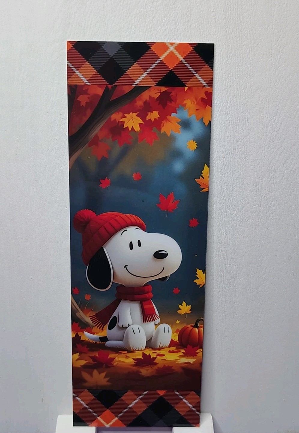 Snoopy Autumn Stroll Bookmark