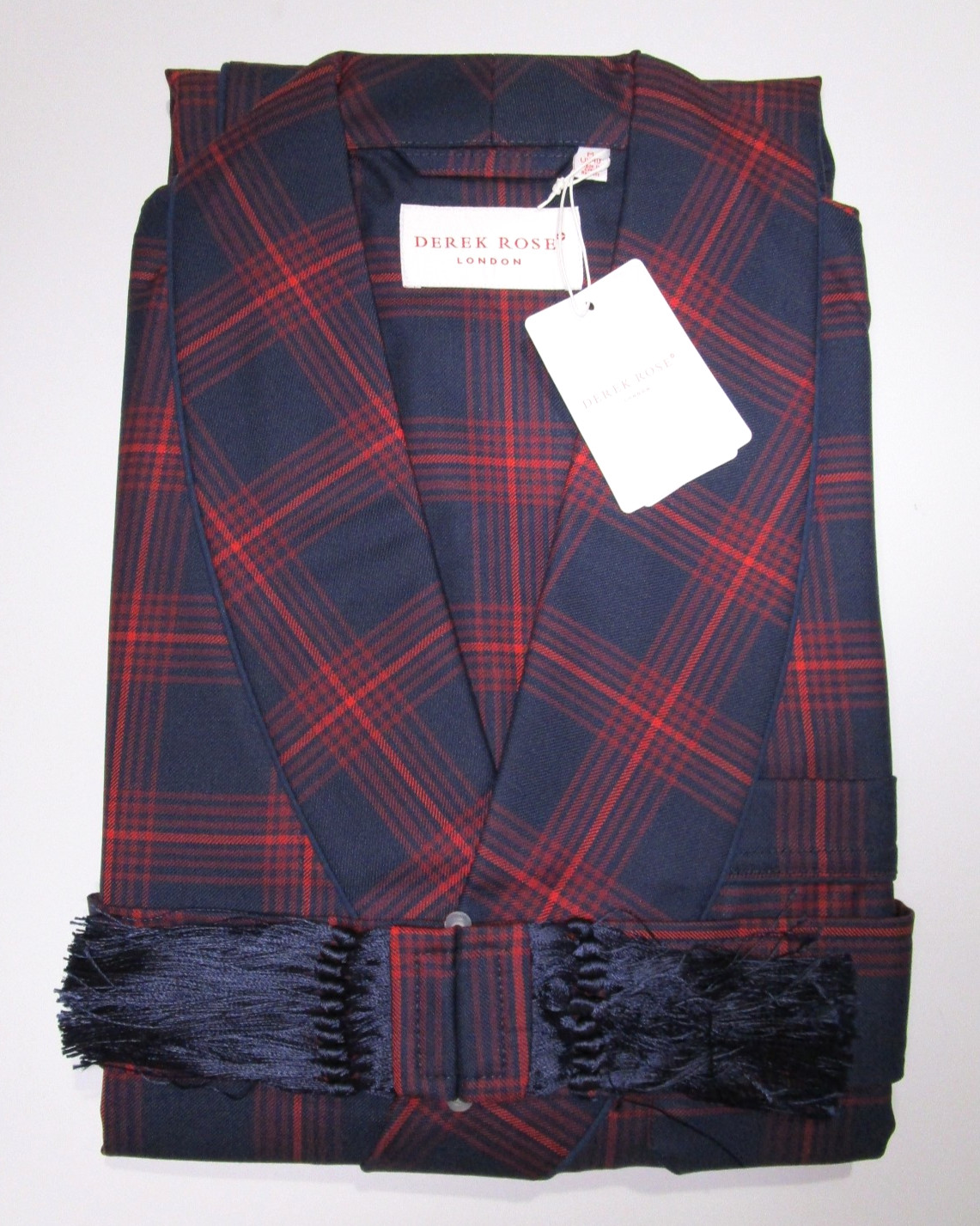 DEREK ROSE MEN'S LUXURY DRESSING GOWN - 100% WORSTED WOOL - RRP. £495 - YORK 40