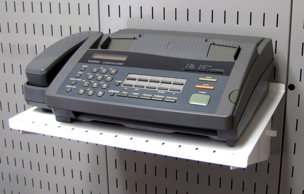 12in Deep White Pegboard Shelf Assembly, Slotted Tool Board, Organizer, Bracket