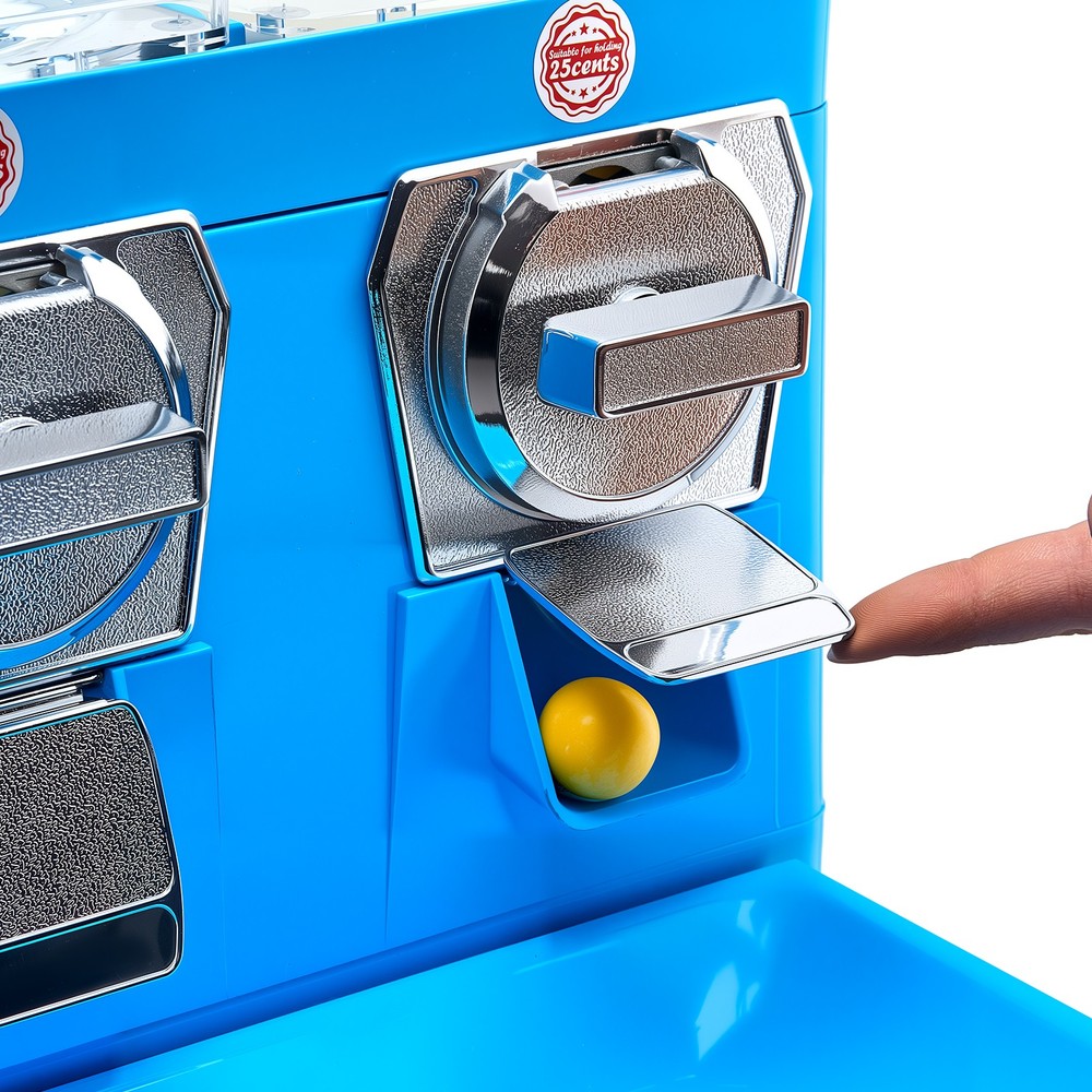 VEVOR Candy Vending Machine Triple Compartment Candy Vending Machine with Stand