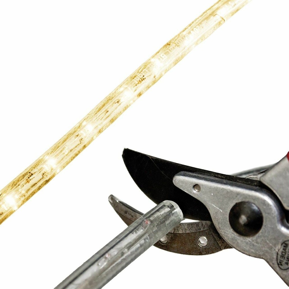 Warm White LED Rope Light - 120 Volt - Custom Cut