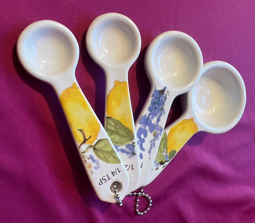 Lang Lemon Grove Earthenware Measuring Spoons Susan Winget