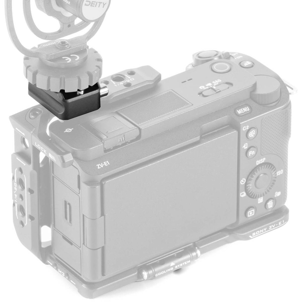 Tilta Cold Shoe Receiver Adapter with Locking Pin, Black