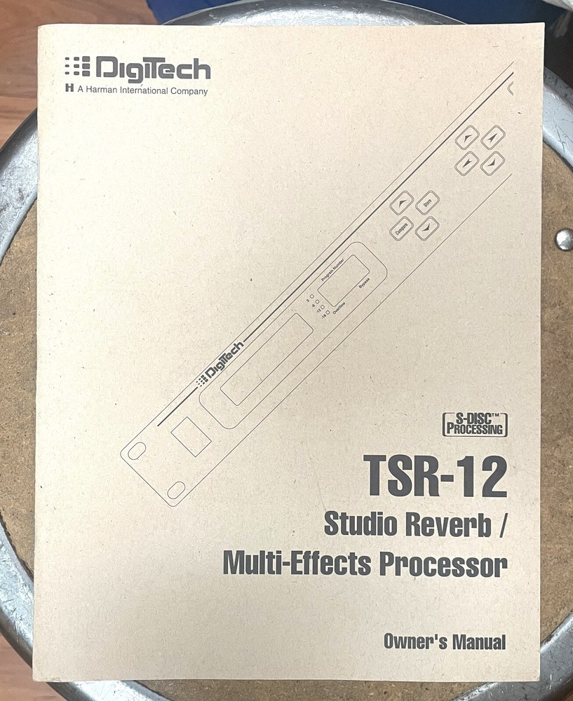 Digitech TSR-12 Owner's Manual