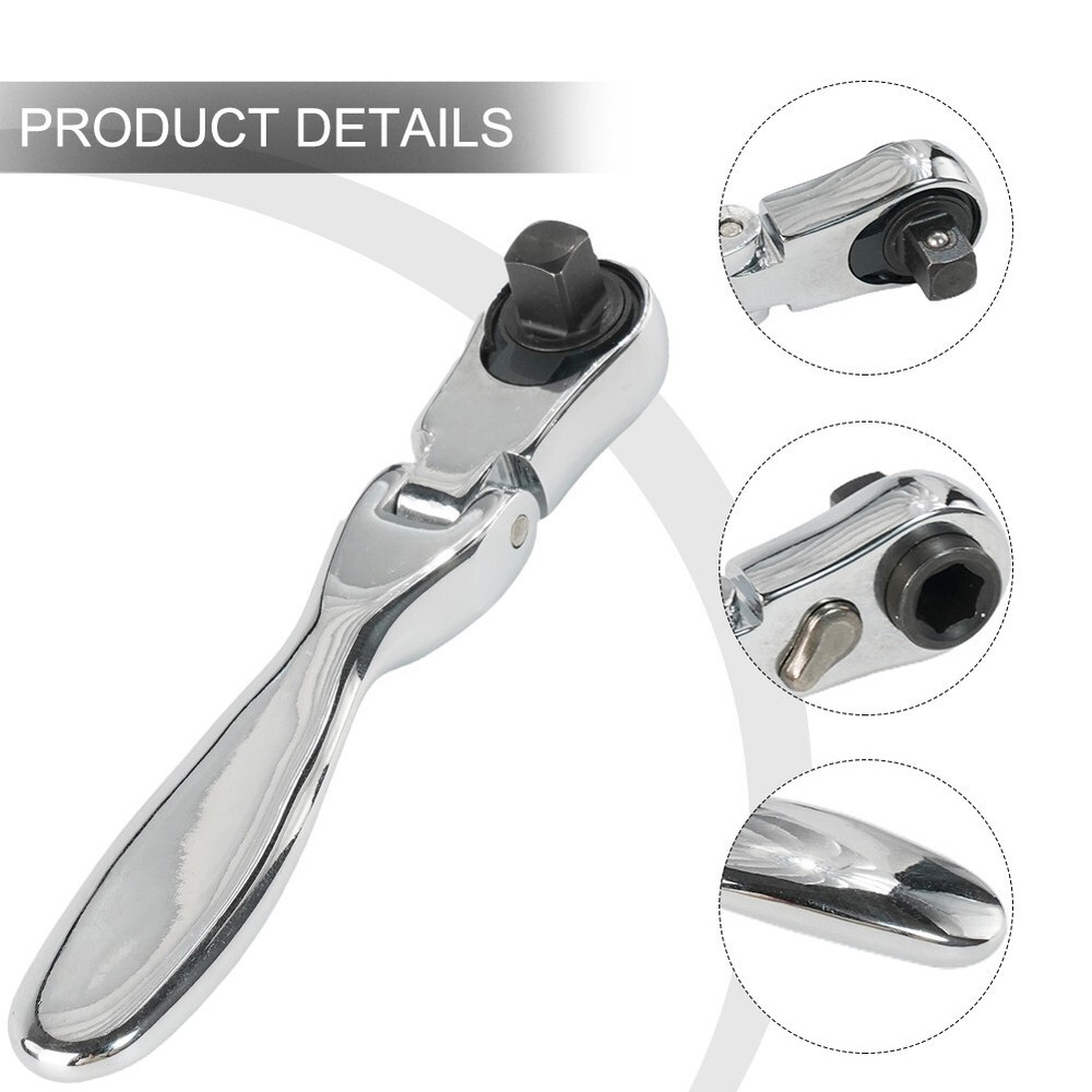 2 In 1 Mini Ratchet Wrench Screwdriver 72 Teeth Socket Batch Head/Quick Spanner