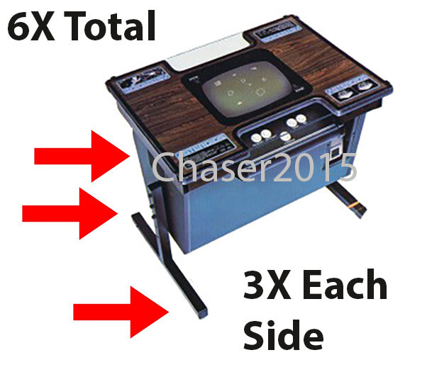 Atari ASTEROIDS & ASTEROIDS DELUXE & MC arcade Cocktail Tabletop Caps End Plugs