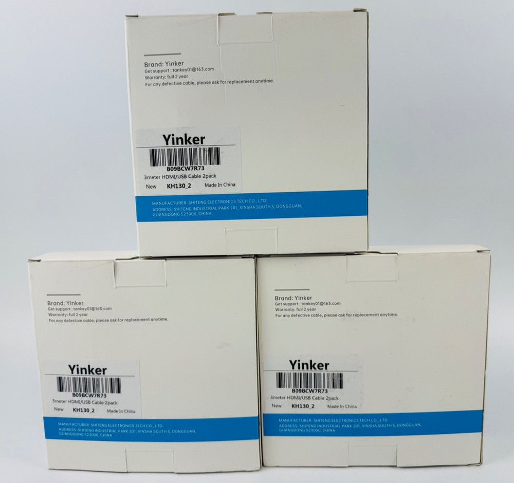 KVM Cable 10ft 2 Pack USB HDMI KVM Cable for HDMI KVM Switch 3 Pack