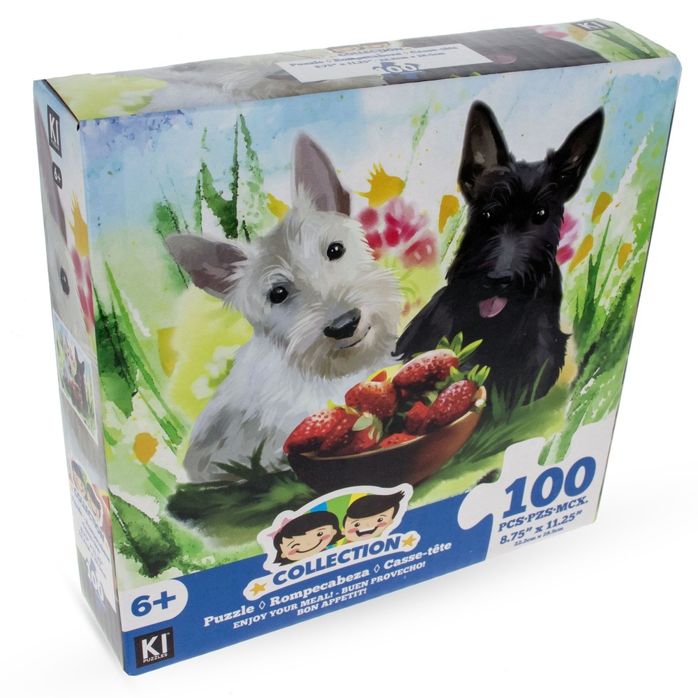100 Piece Two Dogs Posing Puzzle