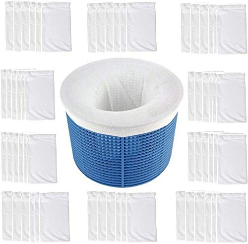 Pool Skimmer Socks Reusable Effective Pool Filter Basket Socks to Save Pumps,...