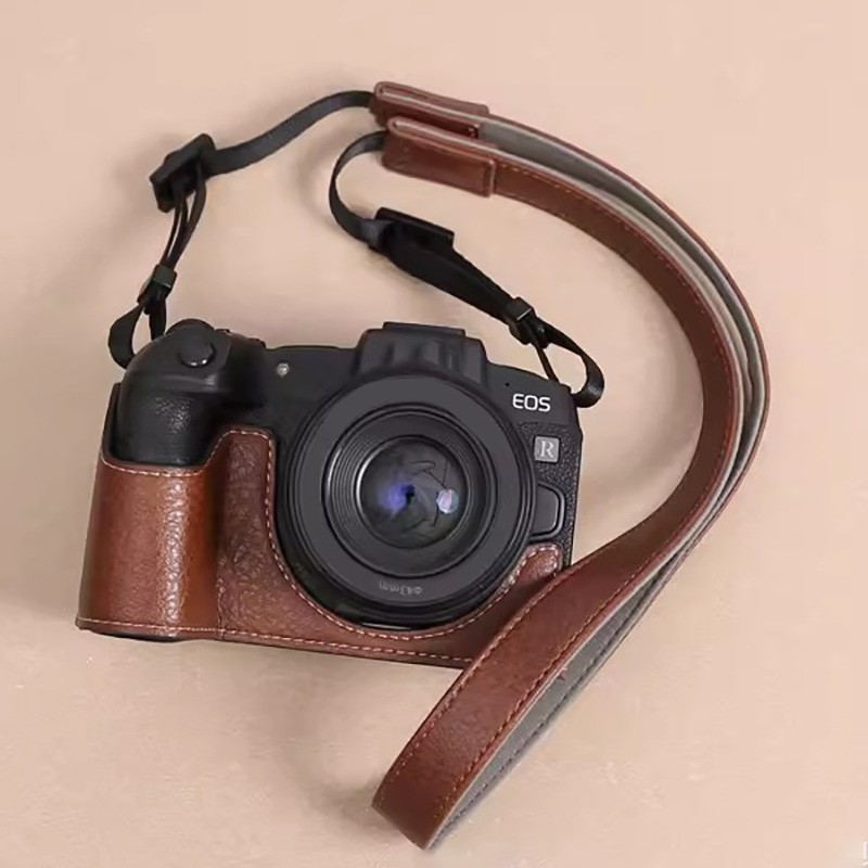 For Canon R8 RP Camera Protective Case Leather Base Camera Cover