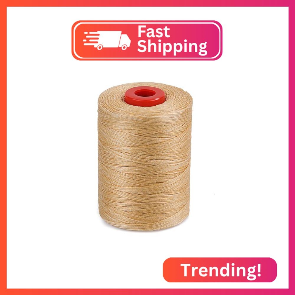 BUTUZE Waxed Thread, 550Yards Leather Thread for Hand Sewing, Wax String, Heavy