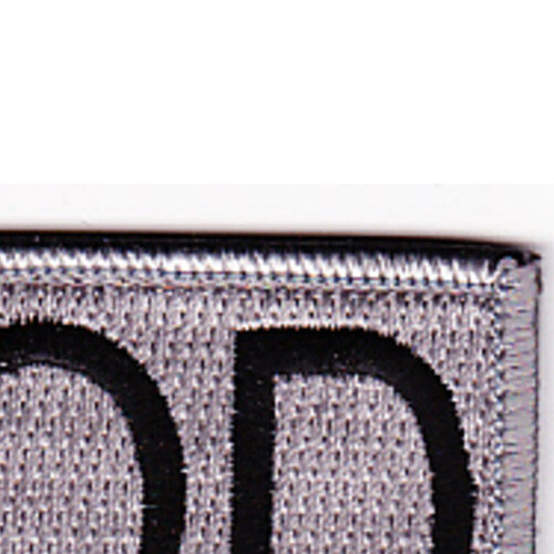 Explosive Ordnance Disposal Tab EOD Silver Patch Hook And Loop