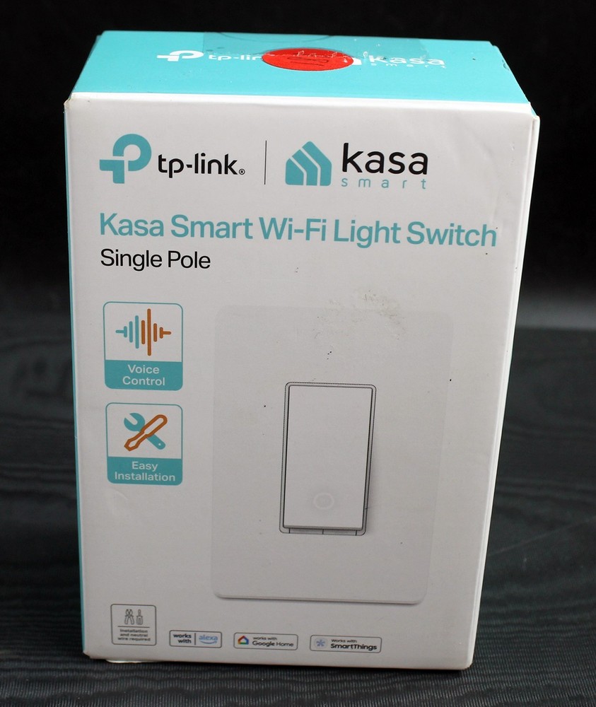 Kasa Smart HS200 Wi-Fi Light Switch Single Pole Bluetooth Fast Setup New