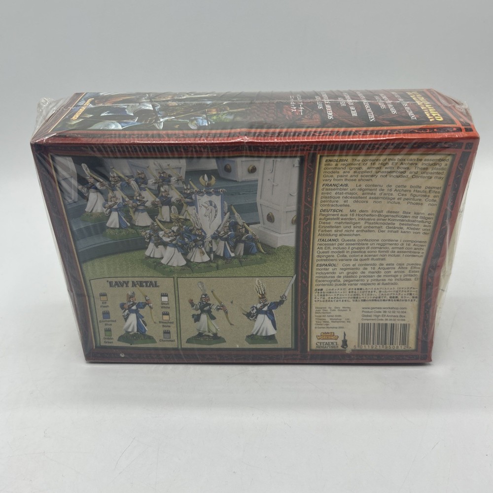 Warhammer High Elf Archers Regiment Games Workshop 2003