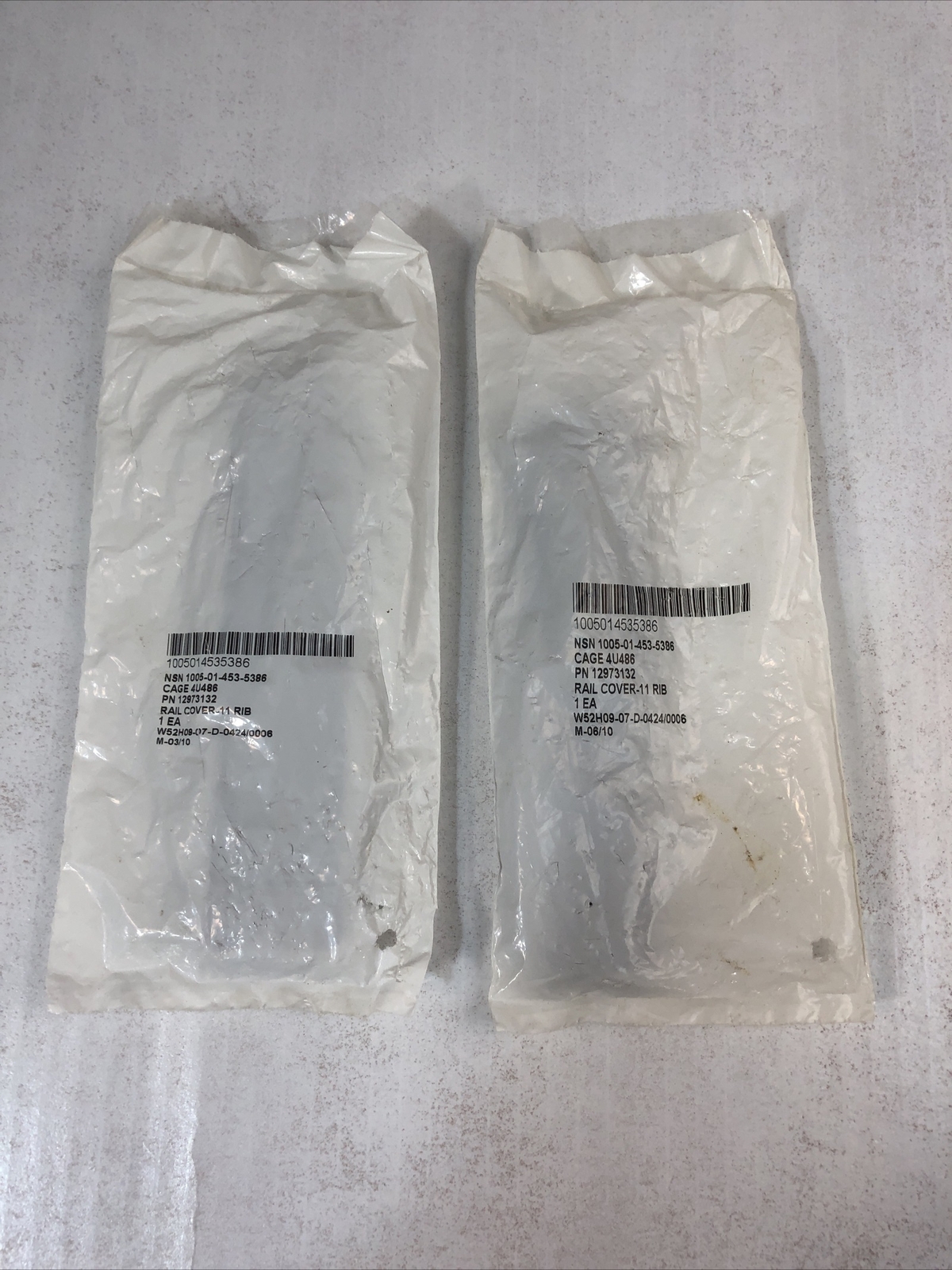 USGI P&S Products 4U486 Set Of 2 Rib Rail Panels 11 Rib-6.125" Military Surplus