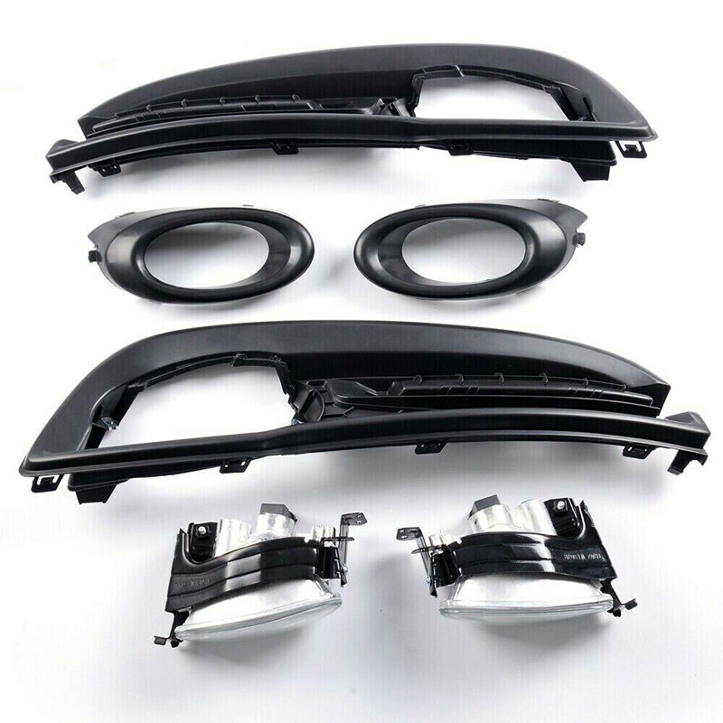 Fit 2013 2014 2015 Honda Civic Clear Lens Front Fog Lights Lamps W/Covers+Switch