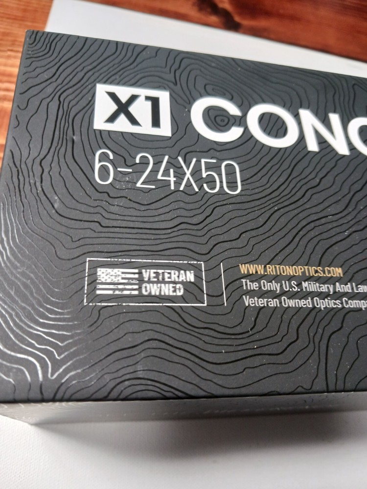 Box Only Riton X1 Conquer 6-24x50 Scope Box Only