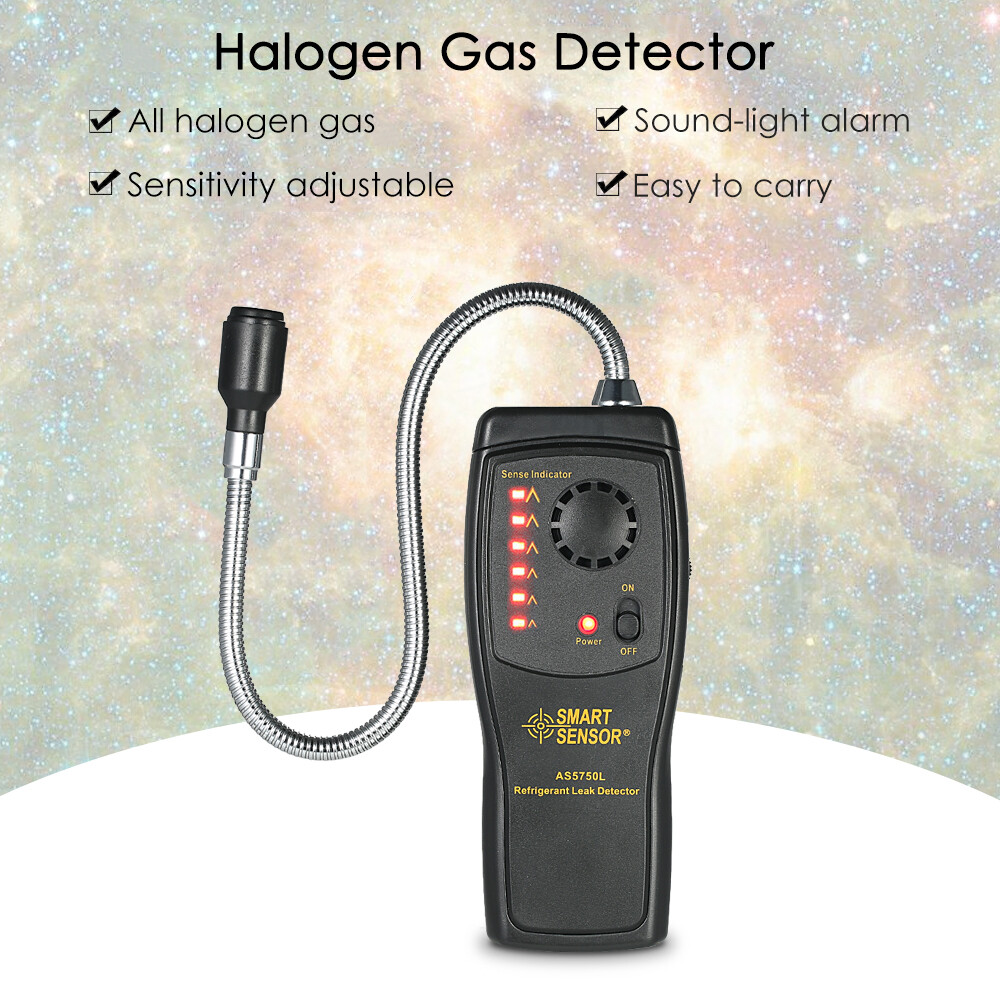 SMART SENSOR Hand-Held Halogen Gas Leak Detector Air Condition Test