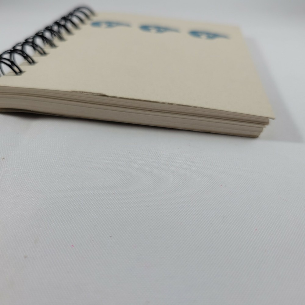 Zuni Bear Notepad with Blank Pages 5.5" Inches Small Spiral Notebook