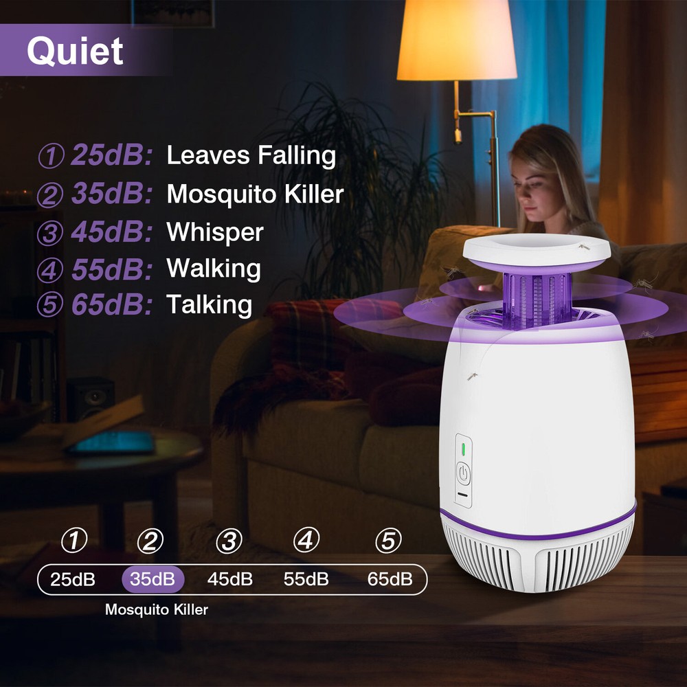 LED Bug Zapper, Lamp Less Power,High-Voltage Mosquito Zapper