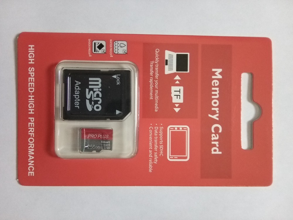Micro SD Card 256GB High Speed/ High Performance Memory Cards w Adapter
